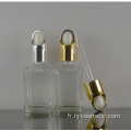 En gros nouveau design luxe vide 30 ml 50 ml acrylique visage crème airless lotion cosmétique bouteille